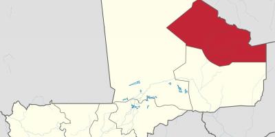 Harta kidal, în Mali
