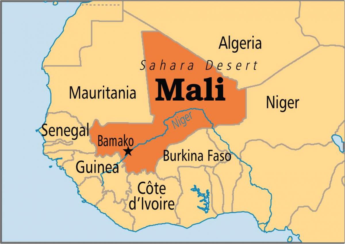 Harta bamako, Mali