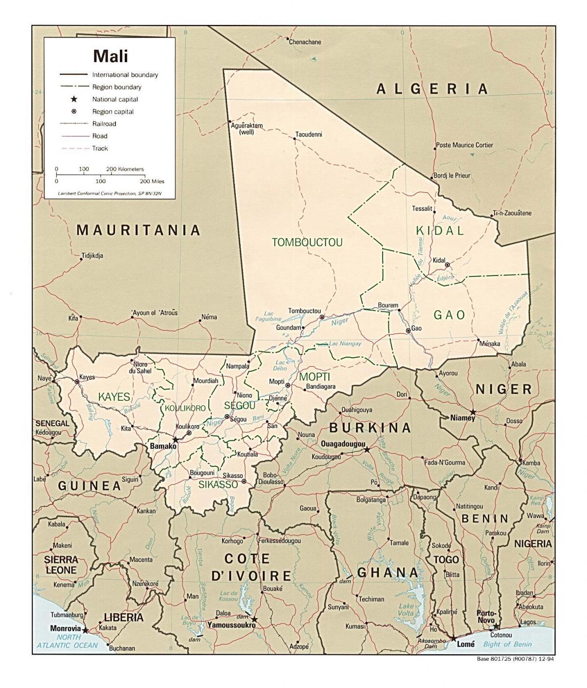 Harta Mali țară