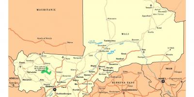 Harta Mali orașe